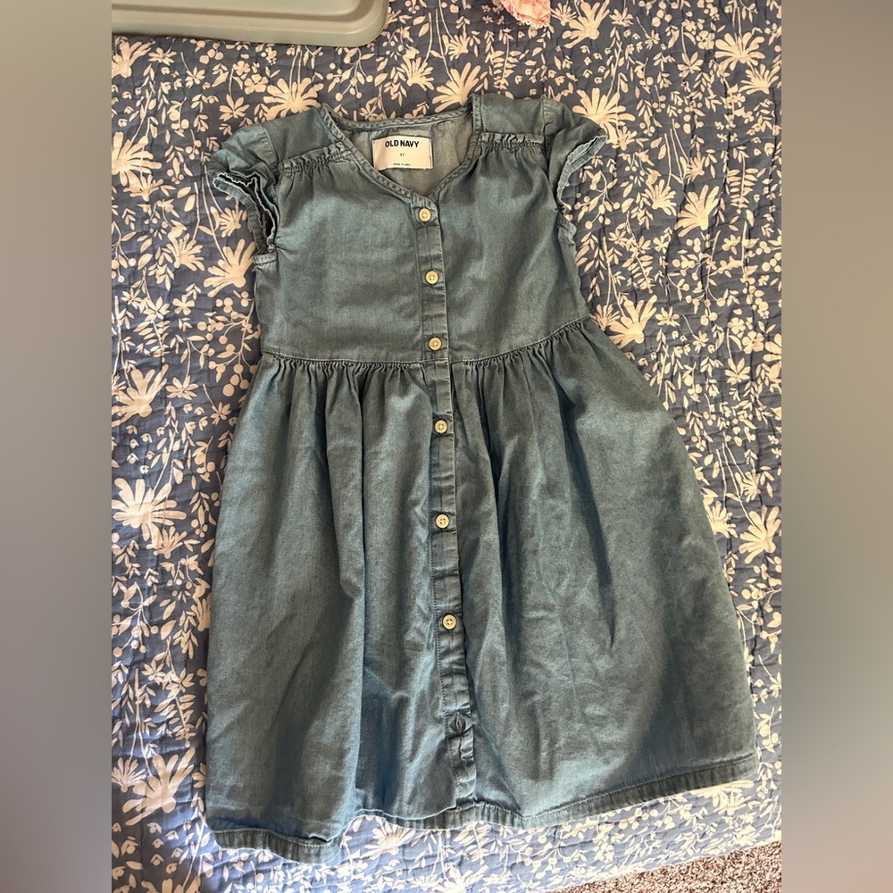 Old Navy 5T Blue Denim Dress